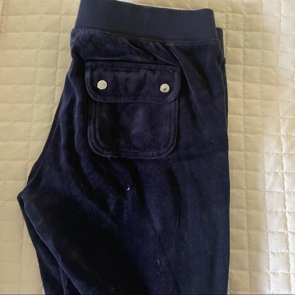 Juicy Couture Navy Terry / Velvet Sweats